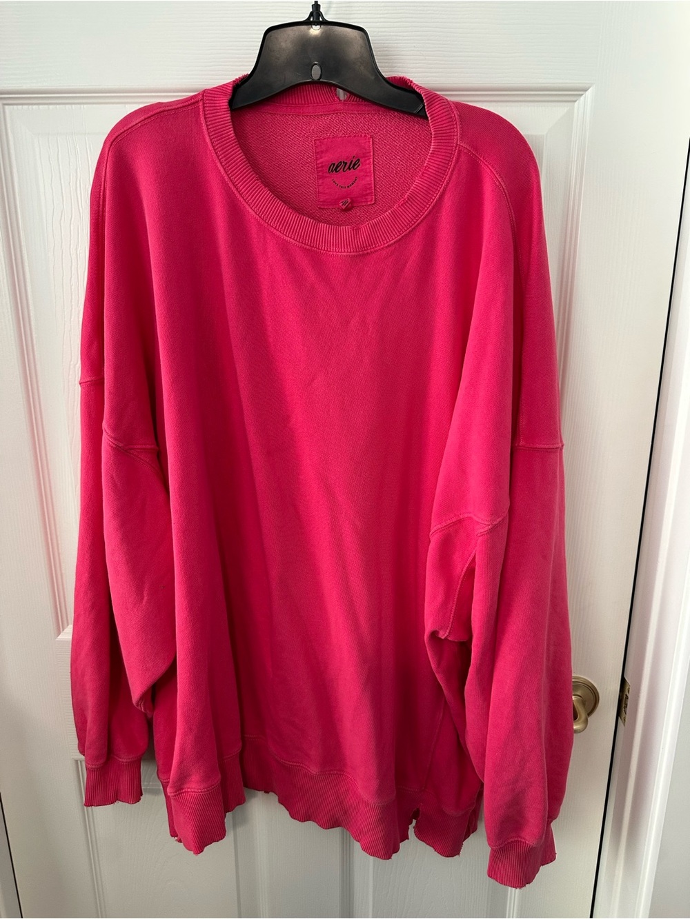 aerie Hot Pink Crewneck Sweater